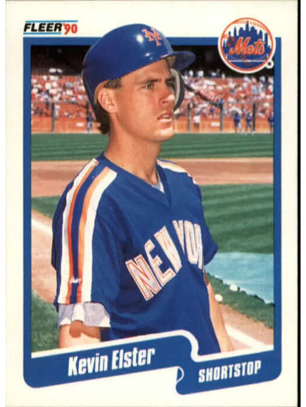1990 Kevin Elster Fleer Baseball Card #202